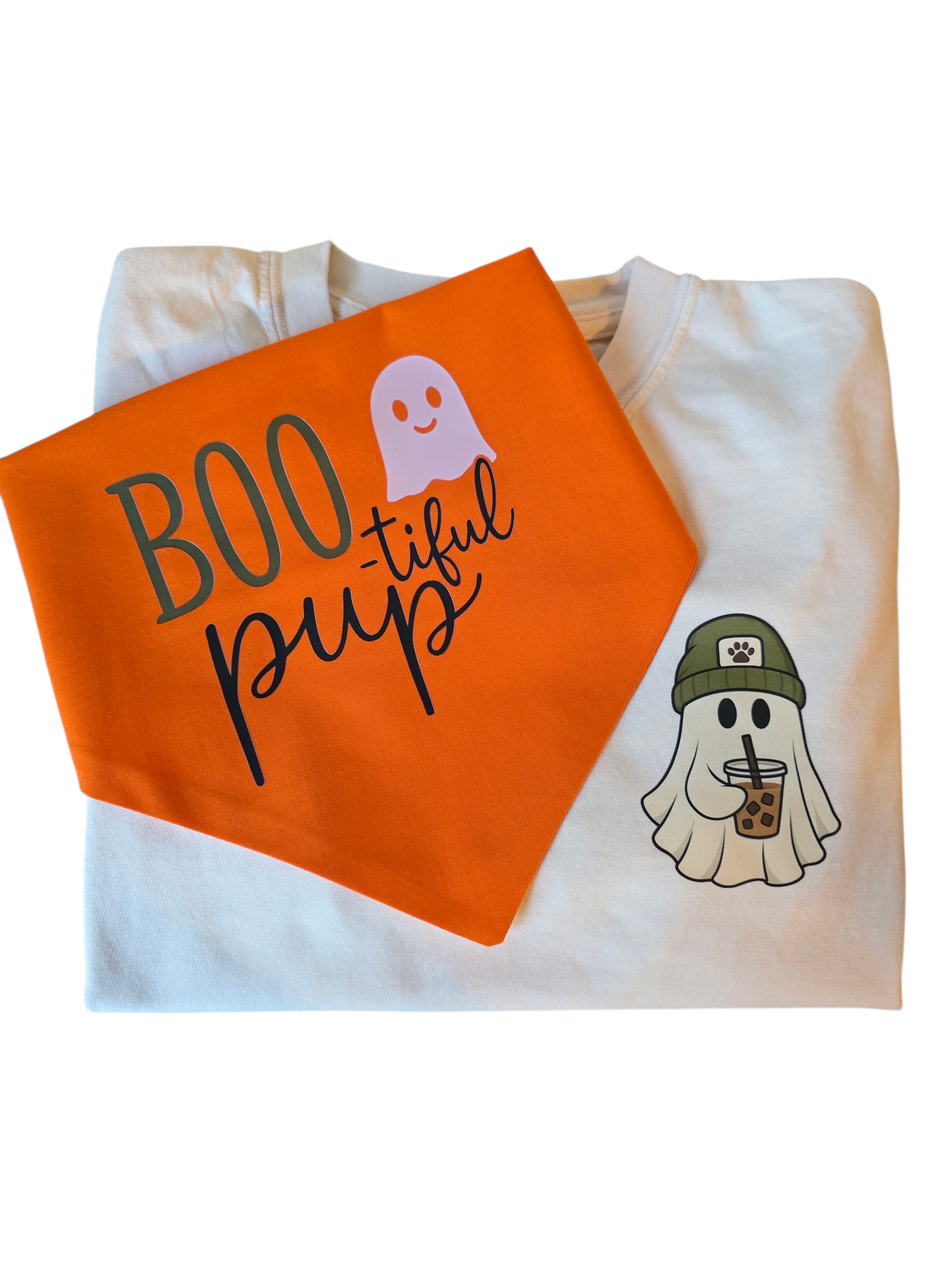BOO-tiful Pup Matching Set (Bandana & Tee)