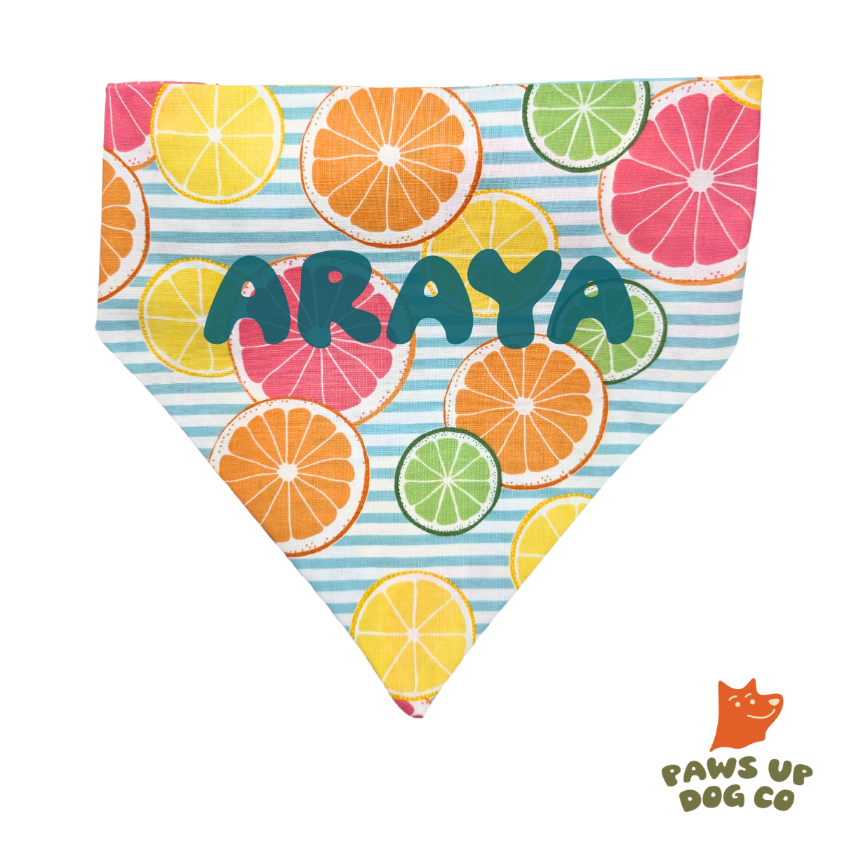 Citrus Splash Dog Bandana- CUSTOM