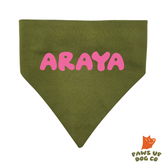 Wild Olive CUSTOM Dog Bandana