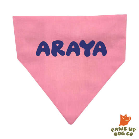 Petal Pink CUSTOM Dog Bandana