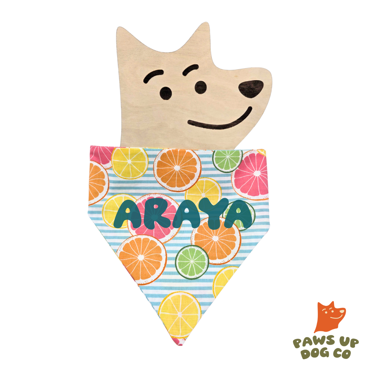 Citrus Splash Dog Bandana- CUSTOM